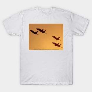 F-16 and CF-18 Formation Gold 1-Sided T-Shirt